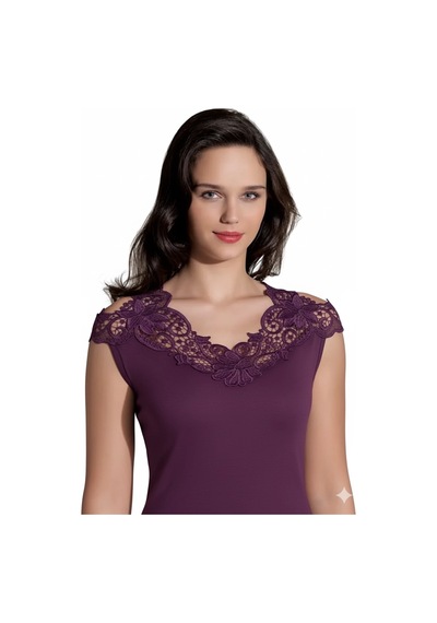 Meks Şahinler Arkası Güpürlü Atlet B396 - Renk: Ekru / Beden: L/xl 12-0530