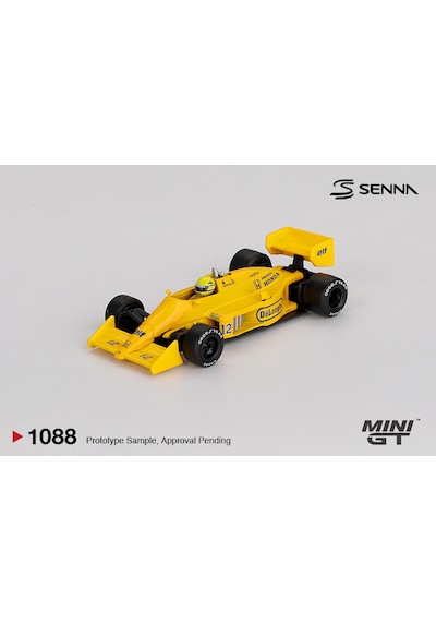 1:64 Ölçek Mini Gt Lotus 99t 12 Ayrton Senna 1987 Monaco Grand Prix Winner Diecast Metal Minyatür Model Araba 5cm