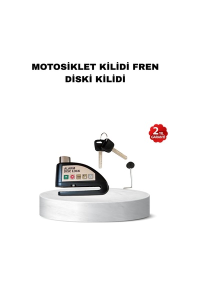 110 Db Alarmlı Disk Fren Kilidi Su Geçirmez Çelik Gövde Motosiklet Güvenlik Çok Renkli