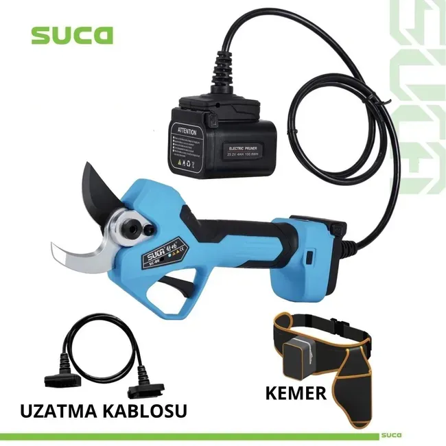 Suca Sc 8645 Led Göstergeli Akülü Budama Makası 45 Mm