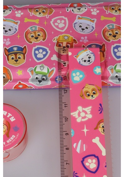 X Dekomus Lisanslı Paw Patrol Pink Paws Collection 5'li Kırtasiye Seti Metal Kalem Kutusu,cetvel,kurşun Kalem,silgi Ve Kalemtraş Diğer