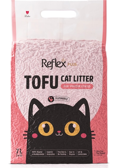 Plus Bebek Pudrası Kokulu Tofu Kedi Kumu 7l X 2 Adet