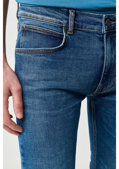 Lee Erkek Jean Koyu Mavi