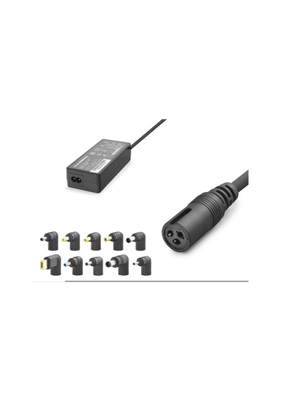 15-24v 90w Universal Laptop Adaptörü - 10 Farklı Uç - Tüm Markalarla Uyumlu - Siyah Hd8887