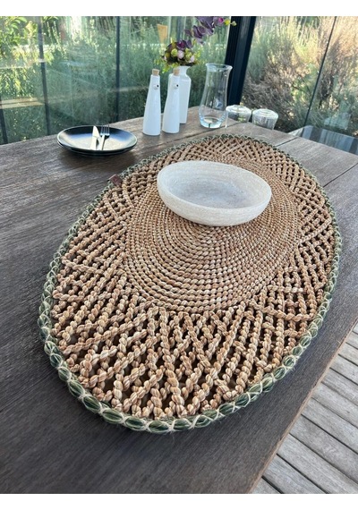 Runner - 1 Adet - 110 X 55 Cm Natural Kahverengi