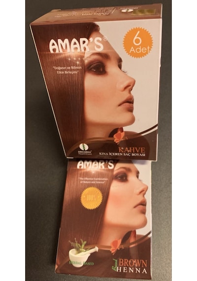 Amar's Kına İçeren Saç Boyası 6'lı 10 G