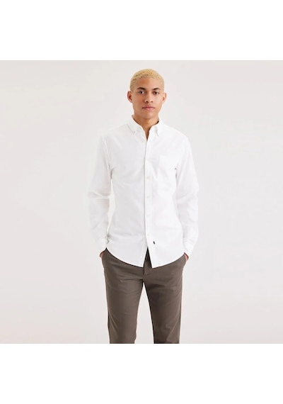 Dockers Oxford Slim Fit Erkek Gömlek A881600000 Beyaz