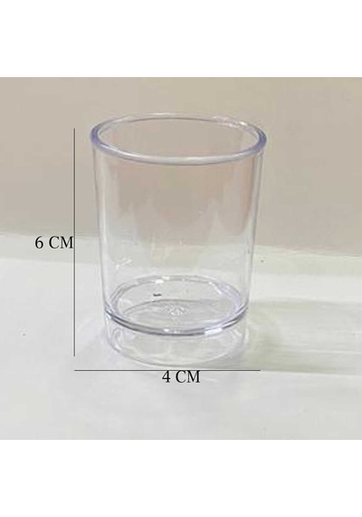 Mika Akrilik Shot Bardak Mum Bardağı 6x4.2 Cm 35 Cc 12 Adet