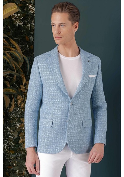 Efor C 660 Slim Fit Mavi Spor Ceket Mavi