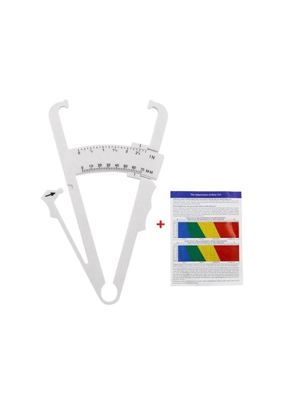 Fitness Için Vücut Plastik Skinfold, Yağ Ölçer,yağ Kaliper, Caliper 17 Cm Beyaz, Whıte Beyaz