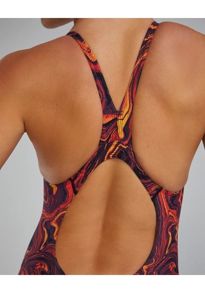 Tyr Thresher Open Back Kadın Yarış Mayosu Turuncu