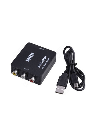 Rca To Hdmı Tos Av Çevirici Dönüştürücü Av Video Adaptor Tüplü Tv