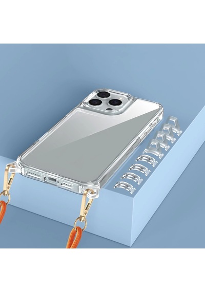 Apple Uyumlu iPhone 16 Pro Max Kılıf Airbagli Takılabilir Askı Aparatlı Redclick Snap Silikon Kapak