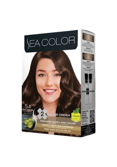 Sea Color 2li Krem Saç Boyası 5.4 Açık Kestane