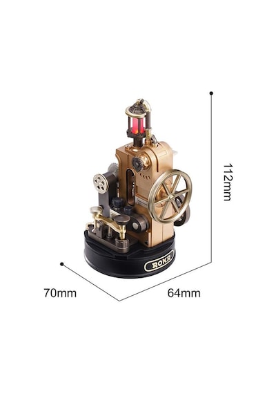 Rokr Cgm02 Morse Telegraph Dıy Mechanical 3d Puzzle Maket Model Seti 3d Model Kit Detaylı Dekoratif Hobi Seti Hareketli Ve Işıklı
