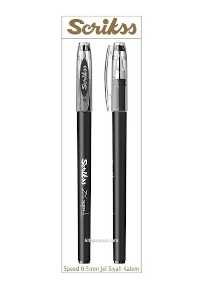 Scrikss Speed 0.5 Mm Siyah Tükenmez Jel Kalem