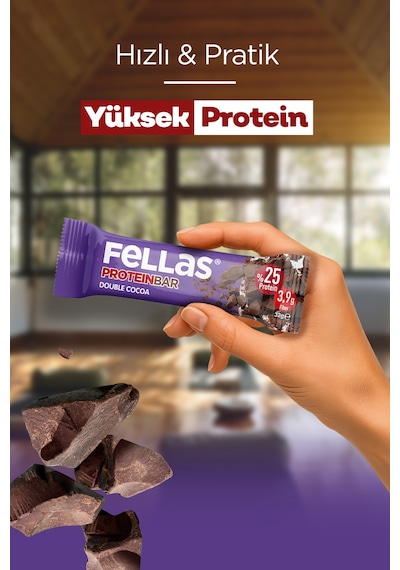 Fellas Duble Kakaolu Protein Bar 12 x 32 G
