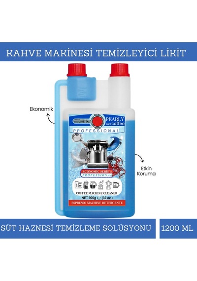 Pearly Care Coffeo Kahve Makinesi Süt Haznesi Ve Süt Çubugu Temizleyici 1 L
