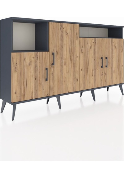 Arges Konsol 5 Raflı 4 Kapaklı 176x30x99 Antrasit-çam/antrasit Atlas Çam/antrasıt - Antrasıt Arges Konsol 5 Raflı 4 Kapaklı 176x30x99 Antrasit-çam/antrasit Atlas Çam/antrasıt - Antrasıt