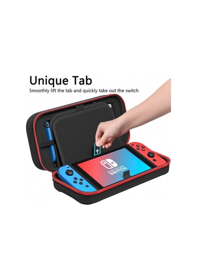 Carrying Case Compatible With Nintendo Switch/oled - Fit For Joycon And Ac Adapter, Portable Hard Shell Pouch Carrying T