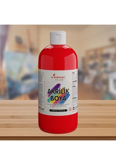 Kırmızı Akrilik Boya 500gr 0,15 L