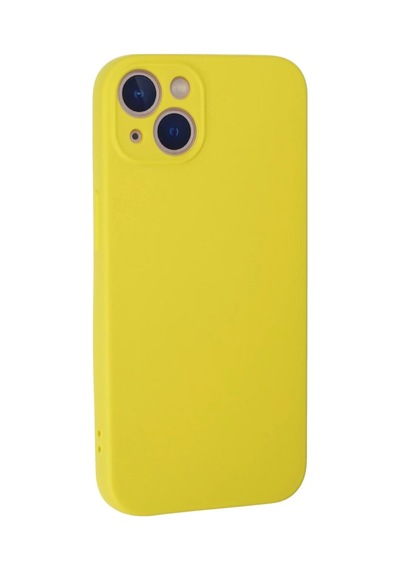İphone 13 Mini Kılıf Nano İçi Kadife Silikon - Sarı