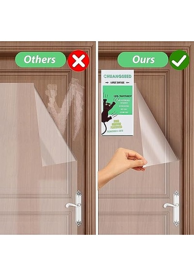 Çizilmez Kedi Tırmalama Caydırıcı Bant 30 Cm X 3 M Şeffaf Eğitim Kendinden Yapışkanlı Bant, 30 Pimli 1 Kazıyıcı Kedi Pençesi Kanepe Koruyucu Esnek Kapı Çizik Kalkanı 30 Cm X 3m Enerji Sınıfı A
