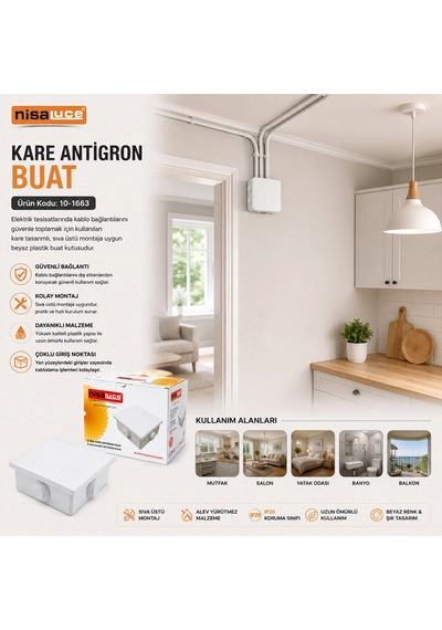 30 Adet Ip40 Antigron Kare Buat 5468