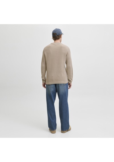 Jack & Jones Erkek Regular Fit Bisiklet Yaka Triko Kazak - Dover - 12278816 Çok Renkli