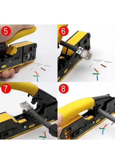 Rose Rc-812 Cat5/cat6/cat7 Ez-rj45-rj11 Konnektör Sıkma Pensesi 1 Adet