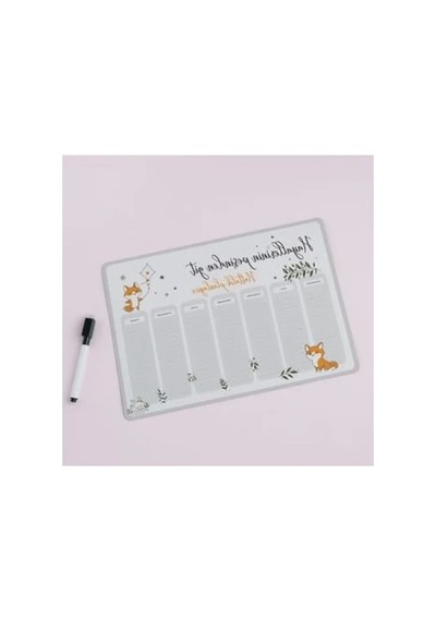 Motivasyonel Magnet Planlayıcı Açık Gri