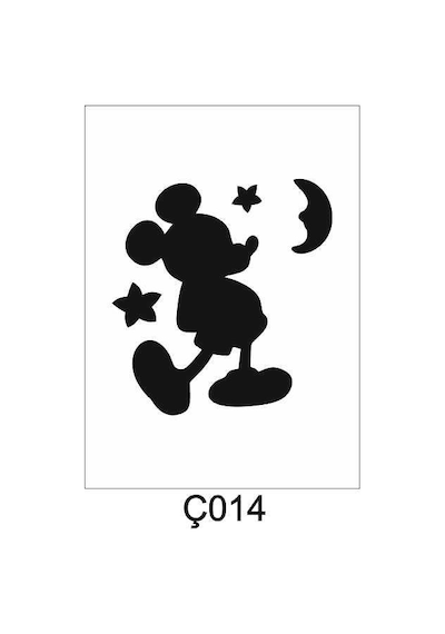 Çocuk Desen Stencil Şablon 20X20 Ç-014