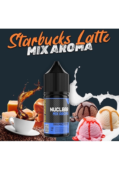 Nuclear Mix Aroma Starbucks Latte Gıda Aroması 10 Ml