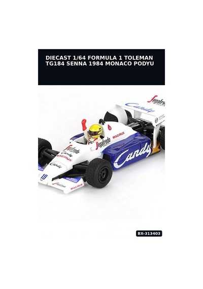 Diecast 1/64 Formula 1 Toleman Tg184 Senna 1984 Monaco Podyum Model Araba Bx-313403
