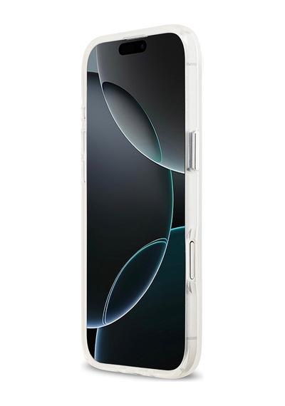 Apple Uyumlu iPhone 17 Air Kılıf Guess Lisanslı M-safeli Iml Baskılı Üçgen Logolu Metal Kamera Çerçeveli Şeffaf Şeffaf