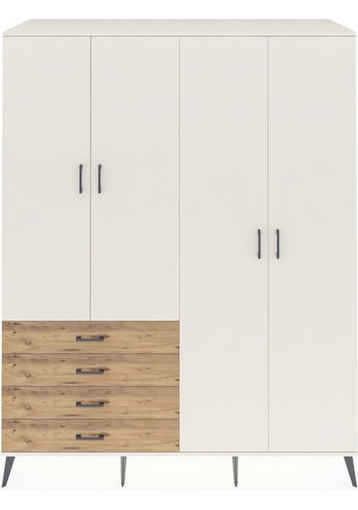 Kronos Gardrop 6 Raflı 4 Çekmeceli Tek Askılı 176x59x221 Aytaşı-aytaşı/çam Aytaşı/çam Kronos Gardrop 6 Raflı 4 Çekmeceli Tek Askılı 176x59x221 Aytaşı-aytaşı/çam Aytaşı/çam