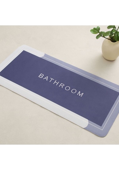 Dikdörtgen Su Emici Banyo Paspası 116 X 37.5 Cm Elastik Çok Renkli