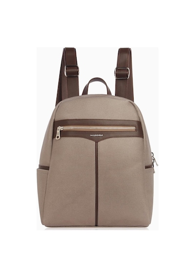 Cengiz Pakel Kadın Lacoste Kumaş Sırt Çantası - 7368l - Platin Çok renkli