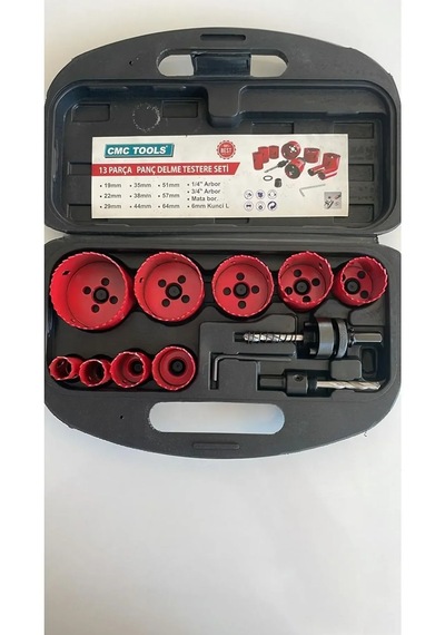 Cmc Tools 13 Parça Panç Delme Testere Seti Bi Metal Delme Cmc6530