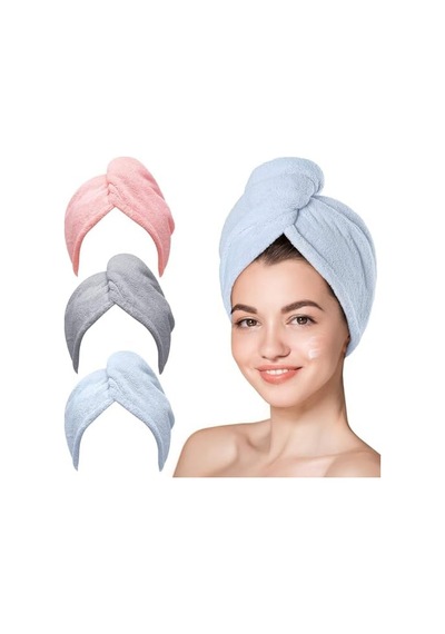 Saç Havlusu, Premium Mikrofiber Kumaş İle Yüksek Emicilik, Düğmeli Pratik Tasarım, Kadınlar İçin İdeal Saç Kurulama Havlusu, Duş Sonrası Kullanım İçin Hair Towel İle Uyumlu 4 Renk Saç Havlusu, Premium Mikrofiber Kumaş İle Yüksek Emicilik, Düğmeli Pratik Tasarım, Kadınlar İçin İdeal Saç Kurulama Havlusu, Duş Sonrası Kullanım İçin Hair Towel İle Uyumlu 4 Renk