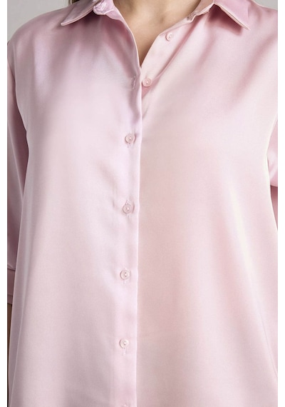 Defacto Oversıze Saten Gömlek G0244ax26sppn453 Pembe-pn453