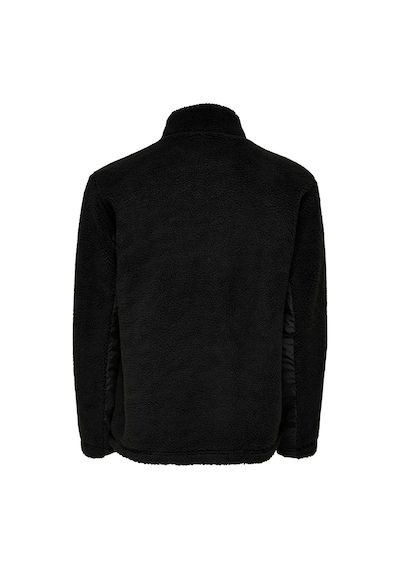 Only Onsvillads Sherpa Mix Jacket Otw Erkek Polar Ceket 22022512-BLACK Siyah