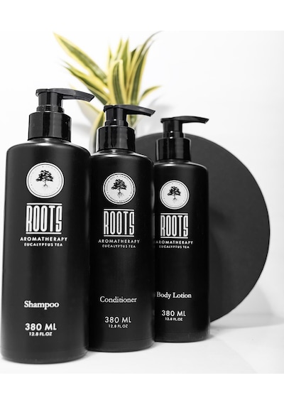 Roots Aromatherapy Şampuan 380 ML + Saç Kremi 380 ML + Vücut Losyonu 380 ML