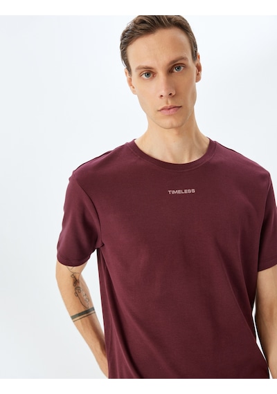 Koton Slogan Baskılı Tişört Bisiklet Yaka Kısa Kollu Pamuklu Bordo 5wam10221hk Bordo Koton Slogan Baskılı Tişört Bisiklet Yaka Kısa Kollu Pamuklu Bordo 5wam10221hk Bordo