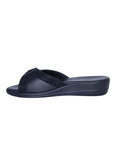 Ceyo 9863-7 Kemik Çıkıntısı (Halluks Valgus) Kadın Terlik Siyah