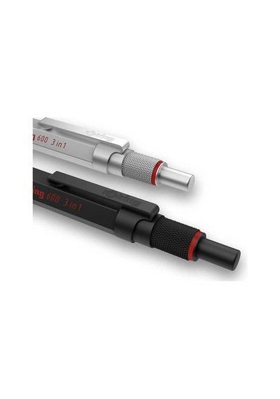Rotring 600 Siyah Üç Fonksiyonlu Kalem 0.5 Mm Mekanik Kurşun Kalem Ve Tükenmez Refiller