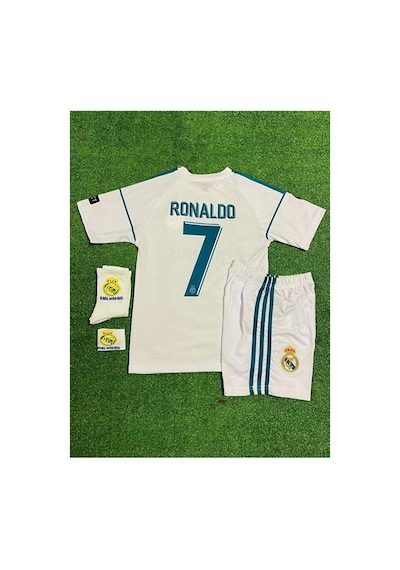 R.e.a.l M.a.d.r.i.d 2018 Kiev Cristiano Ronaldo Çocuk Forması 4'l Çok Renkli