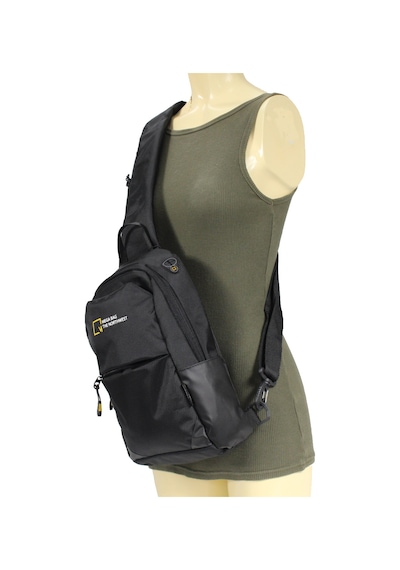 M 1005 Mega Bag Unisex Göğüs Çapraz Çanta, Body Bag Siyah