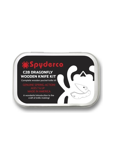 Spyderco Wooden Kit C28 Dragonfly Ahşap Kit Kamp Çakı Kahverengi