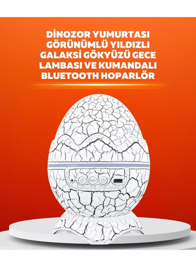 Dinozor Yumurtası Tasarımlı Projektörlü Gece Lambası Çok Renkli 78508194